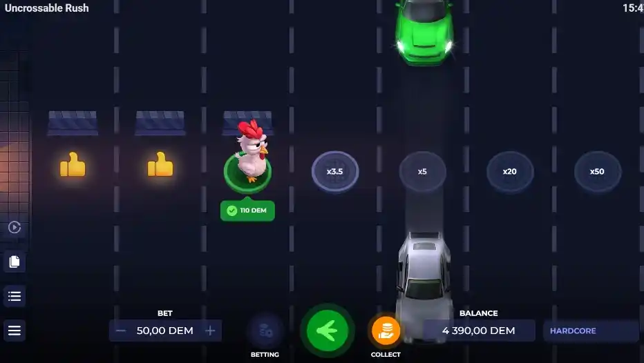 Uncrossable Rush en móvil y compatibilidad
